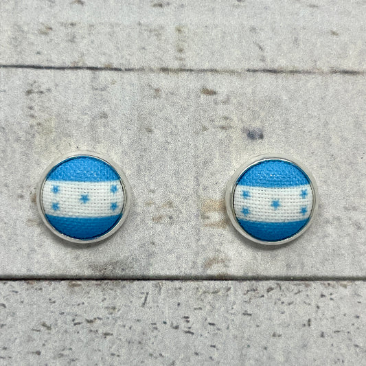 Honduras Fabric Stud Earrings
