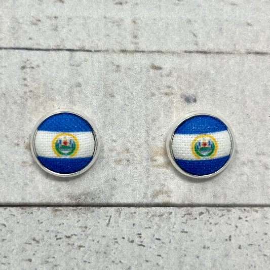 El Salvador Fabric Stud Earrings