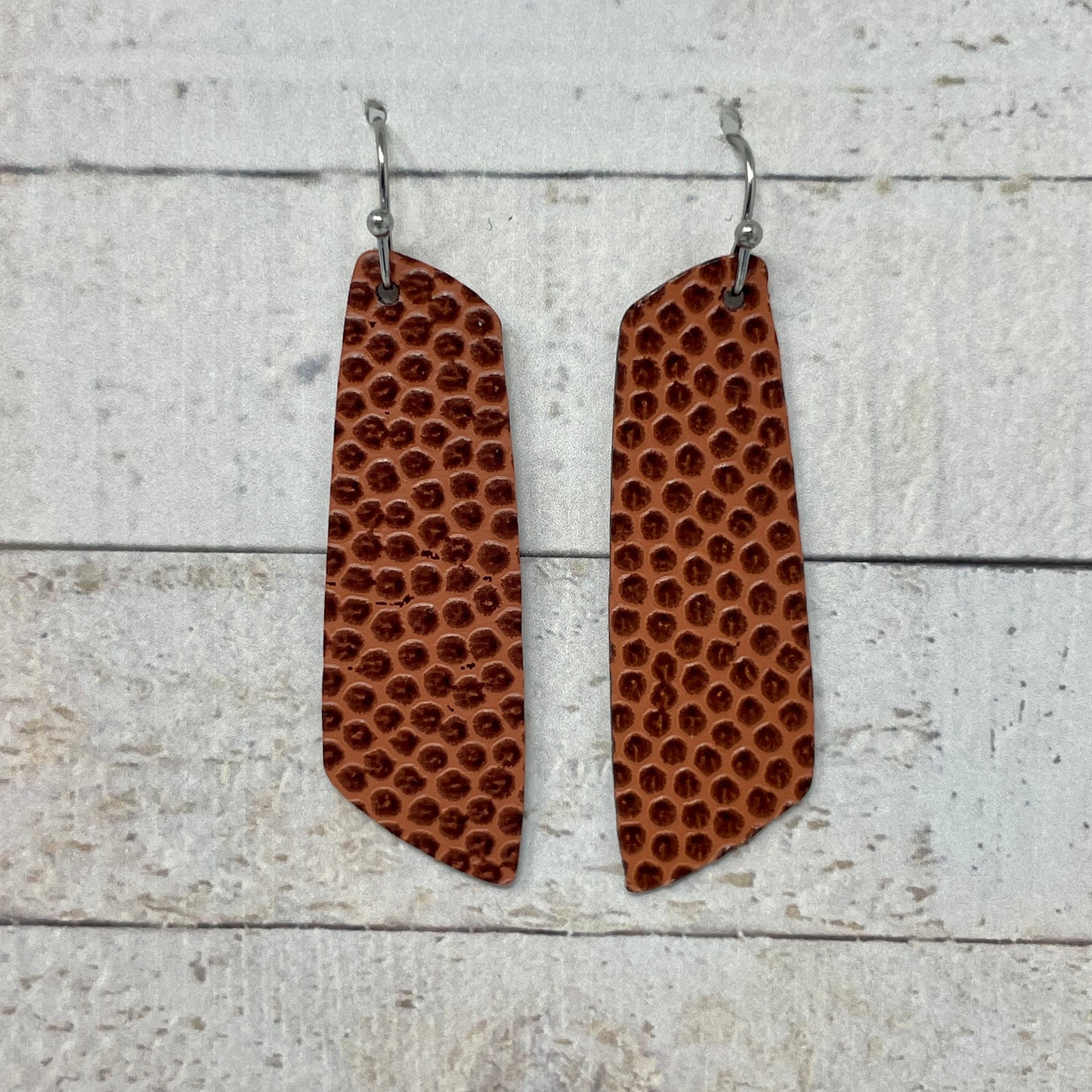 Football Specialty Paper Bar Earrings