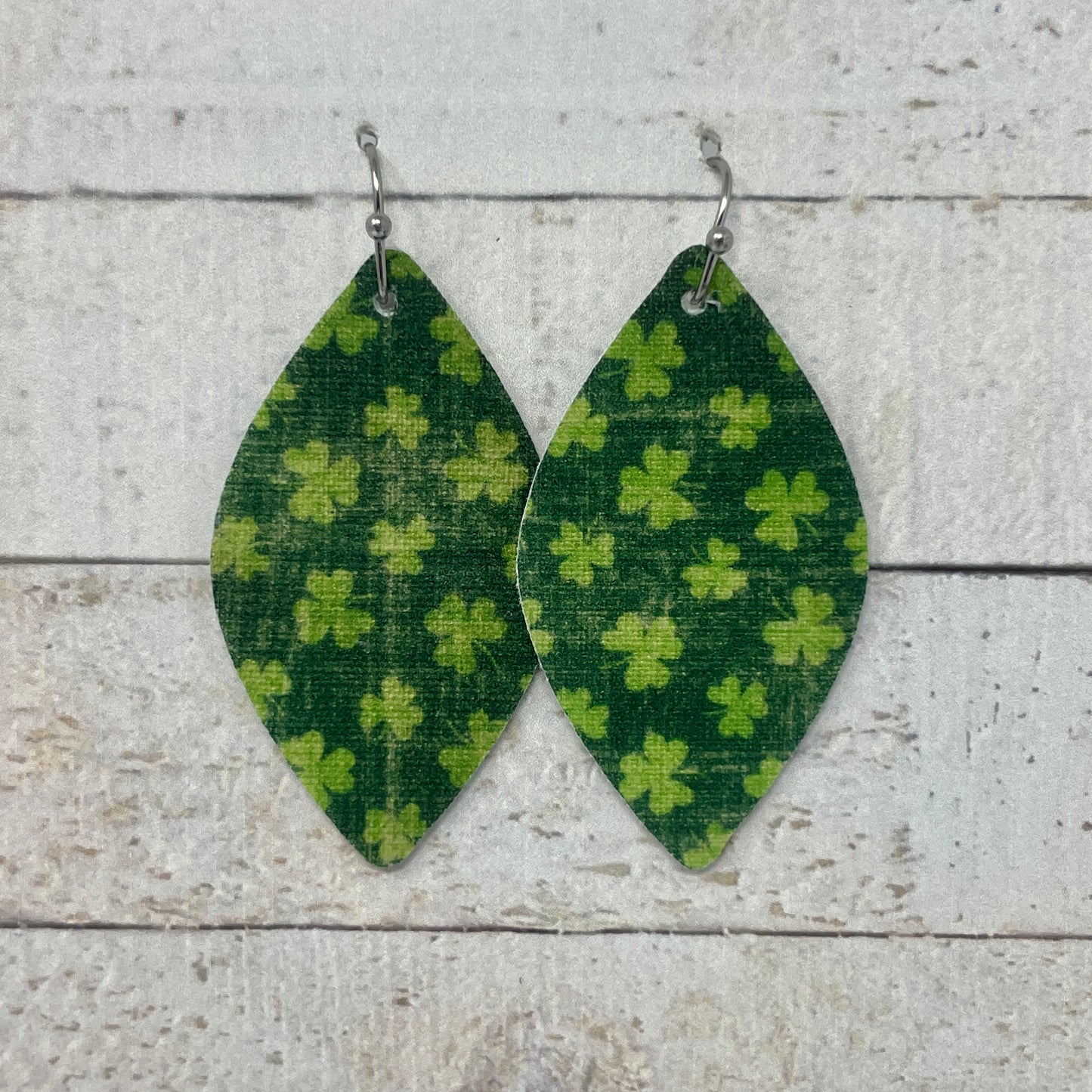 Clover Fabric Petal Earrings