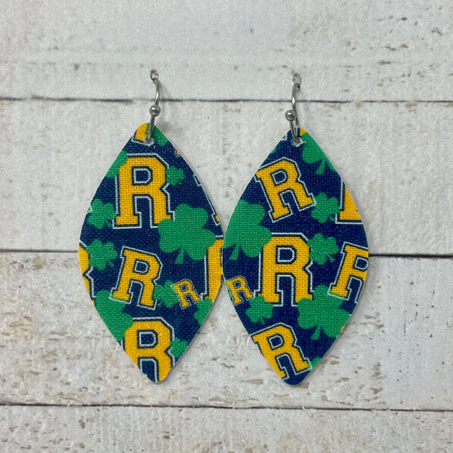 Rosemount Irish Fabric Petal Earrings