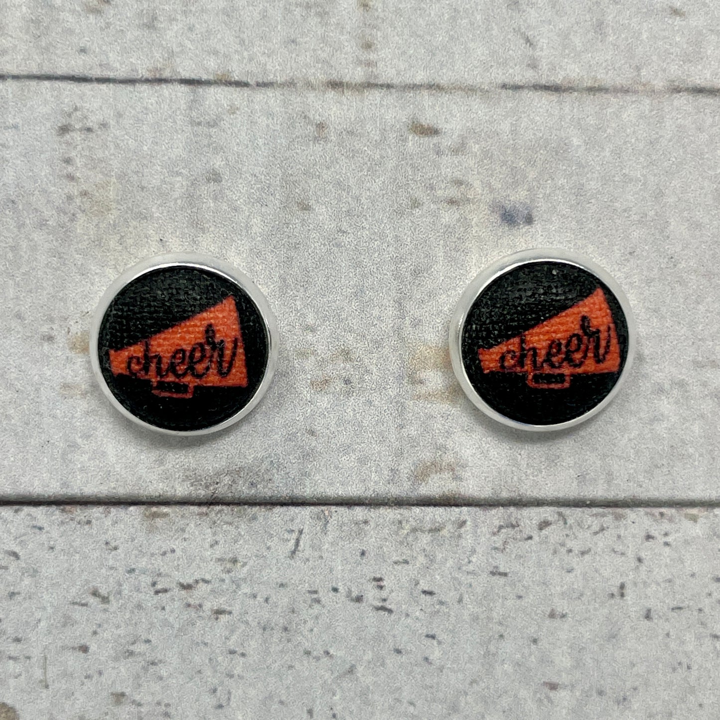 Cheer Fabric Stud Earrings