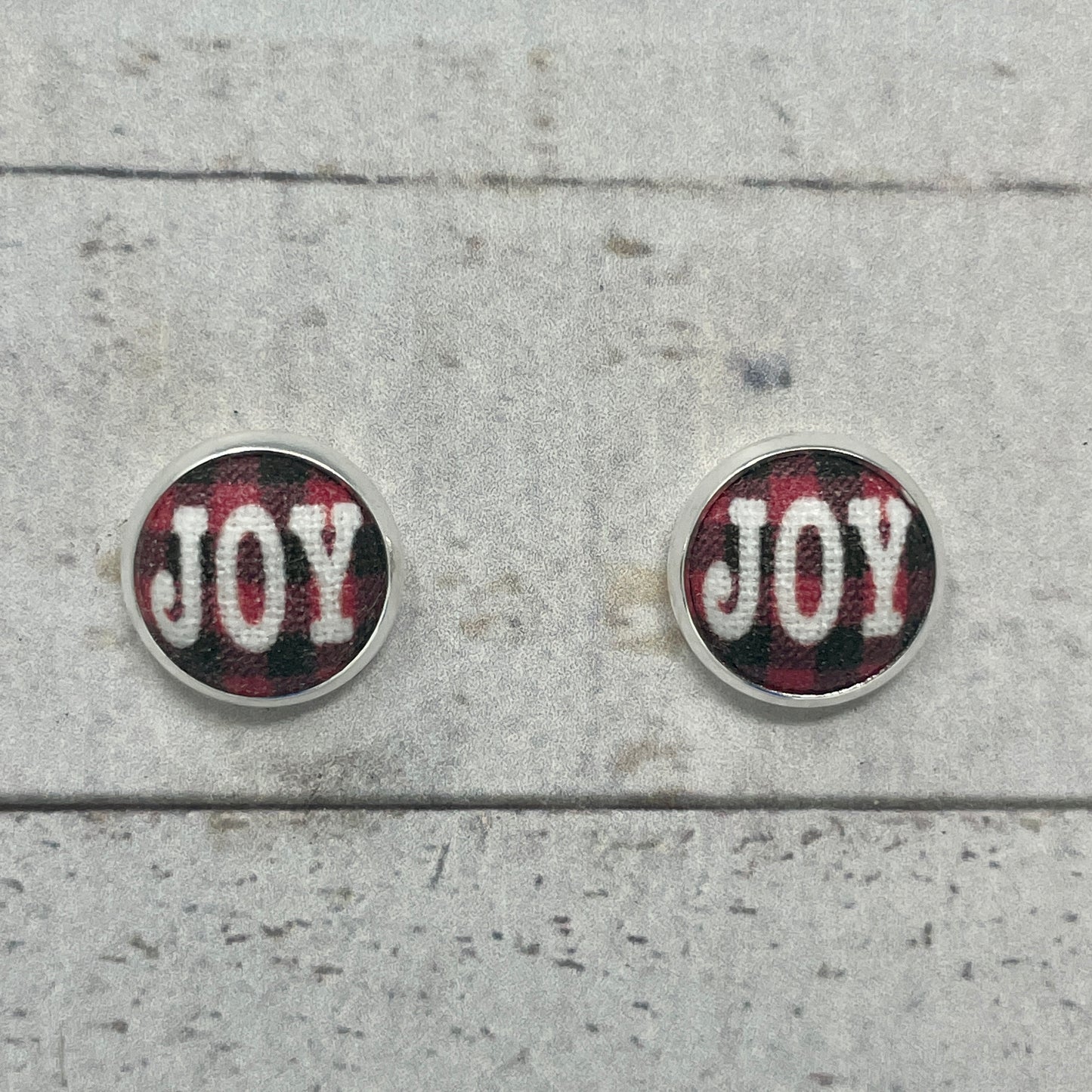 Joy Fabric Stud Earrings