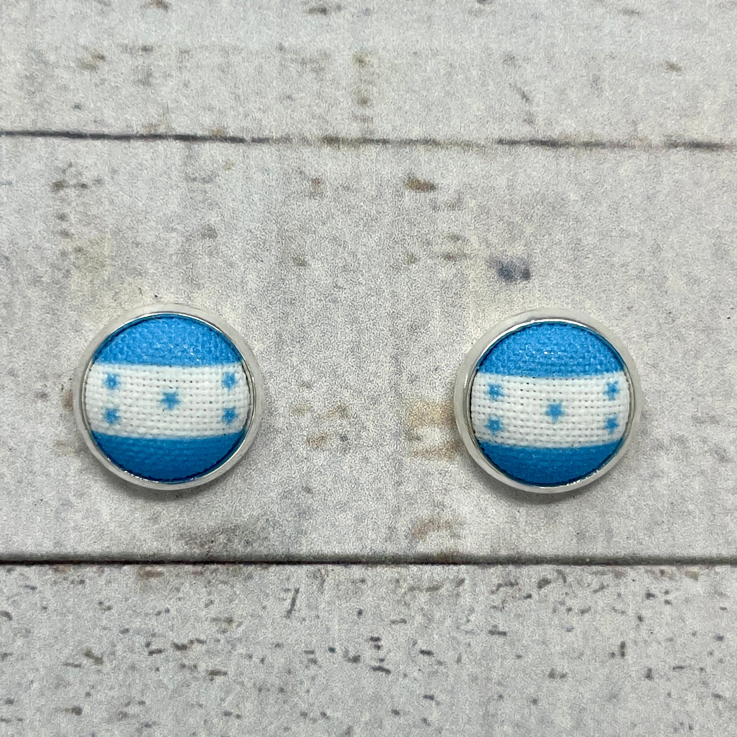 Honduras Fabric Stud Earrings