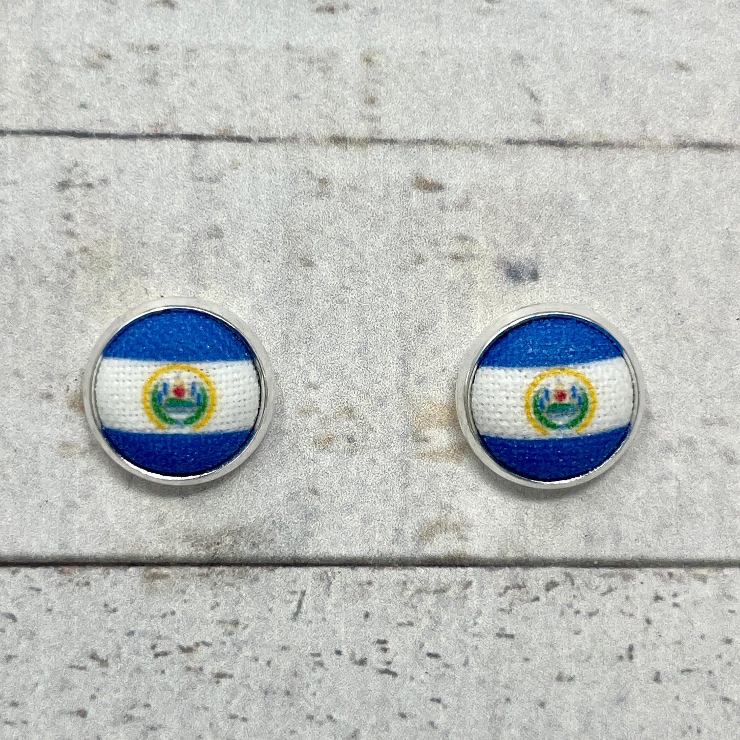 El Salvador Fabric Stud Earrings