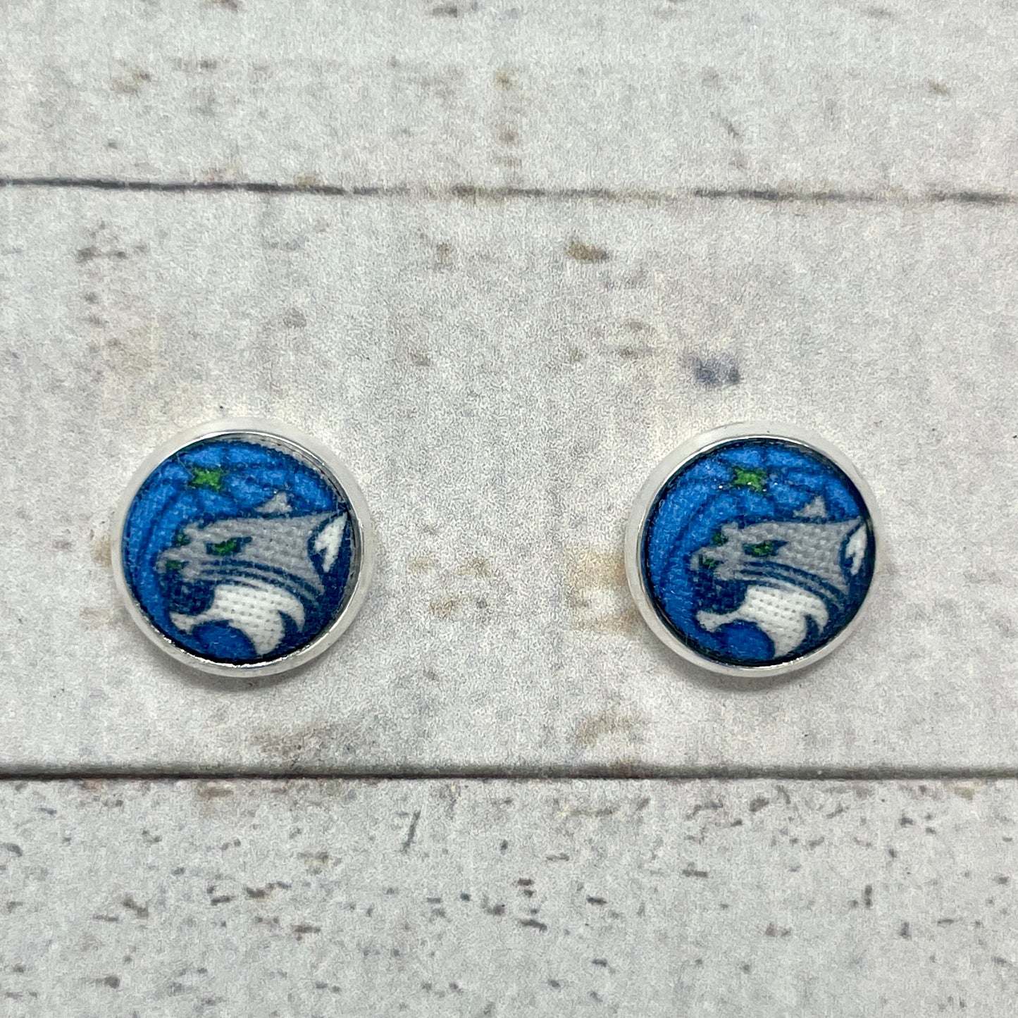 Minnesota Lynx Fabric Stud Earrings