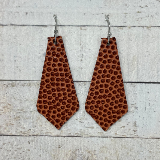 Football Specialty Paper Tie Earrings